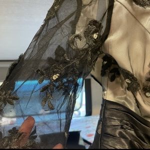 Black vintage lace dress